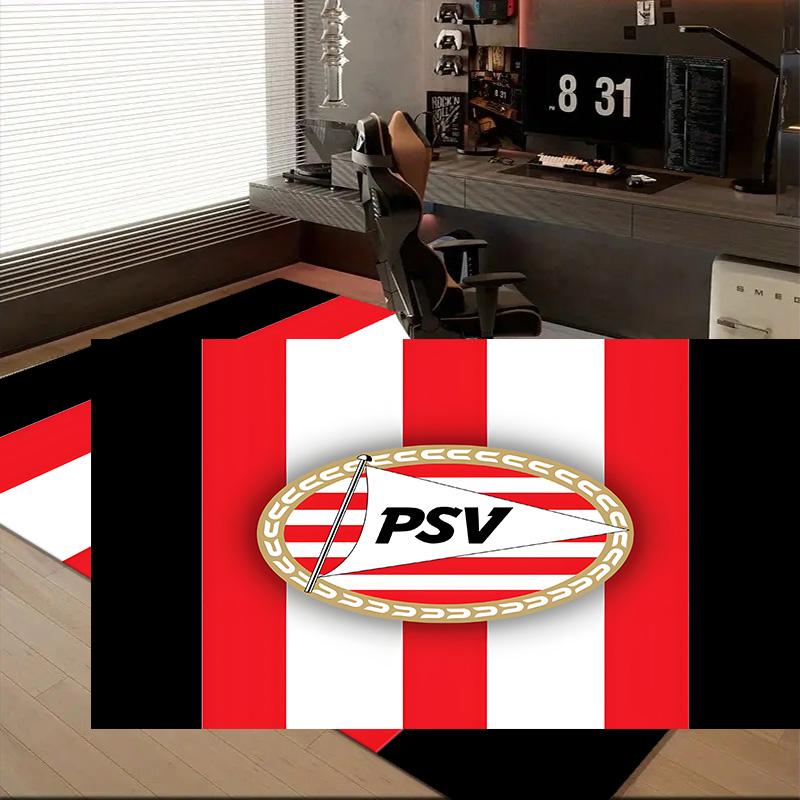 1PC Psv Sports Emblem Floor Mat for Living Room, Game Rooms, Office, Bedroom, Office Floor Mat Playful Design, Christmas fan gifts