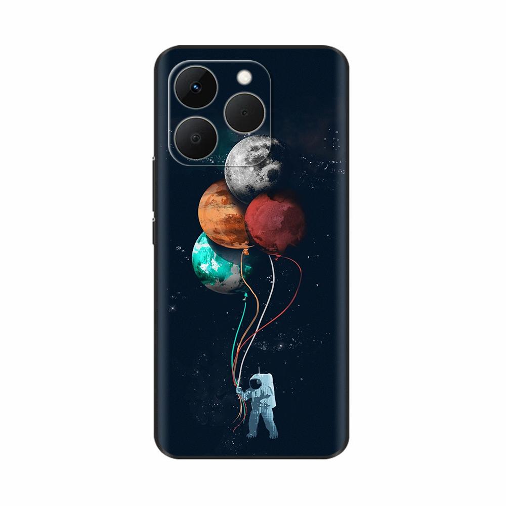 Shockproof Case For Realme 15T 5G Case Luxury Painted Black TPU Silicone Soft Bumper Funda for Realme 15T Phone Cases Back Cover