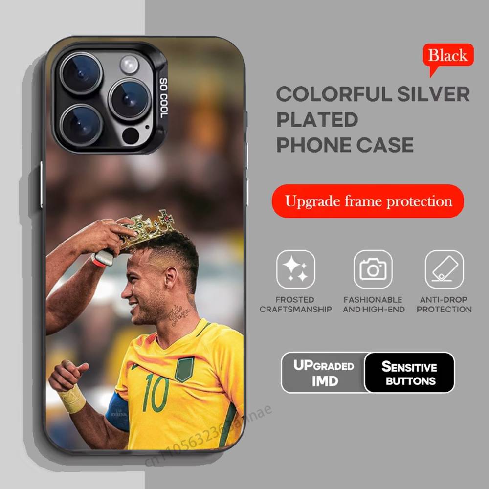 For N-Neymar Football 10 Phone Case for iPhone 15 16 Pro Max Air SE 11 13 Pro 14 Plus 12 11Pro 15Pro Max 16e Cover