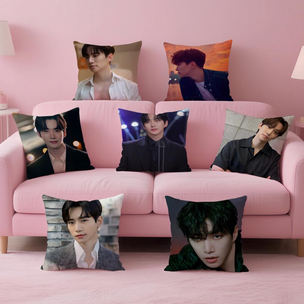 singer charismatic JJunho Cushion Cover Pillow Case Soft Skin Friendly Fabric Concealed Zipper
