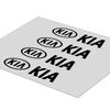 4pcs Fashion Car Styling Door Handle Stickers Tire Rear View Mirror Decals For Kia Rio Ceed Sportage Cerato Soul Sorento K2 K5 Flip Car Accessories