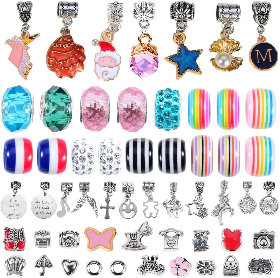 Charm Bracelet Making Kit, A Unicorn Girls Toy That Inspires Creativity and Imagination, Crafts for Ages 8-12 with Jewelry Making&Art KitPerfectGifts
