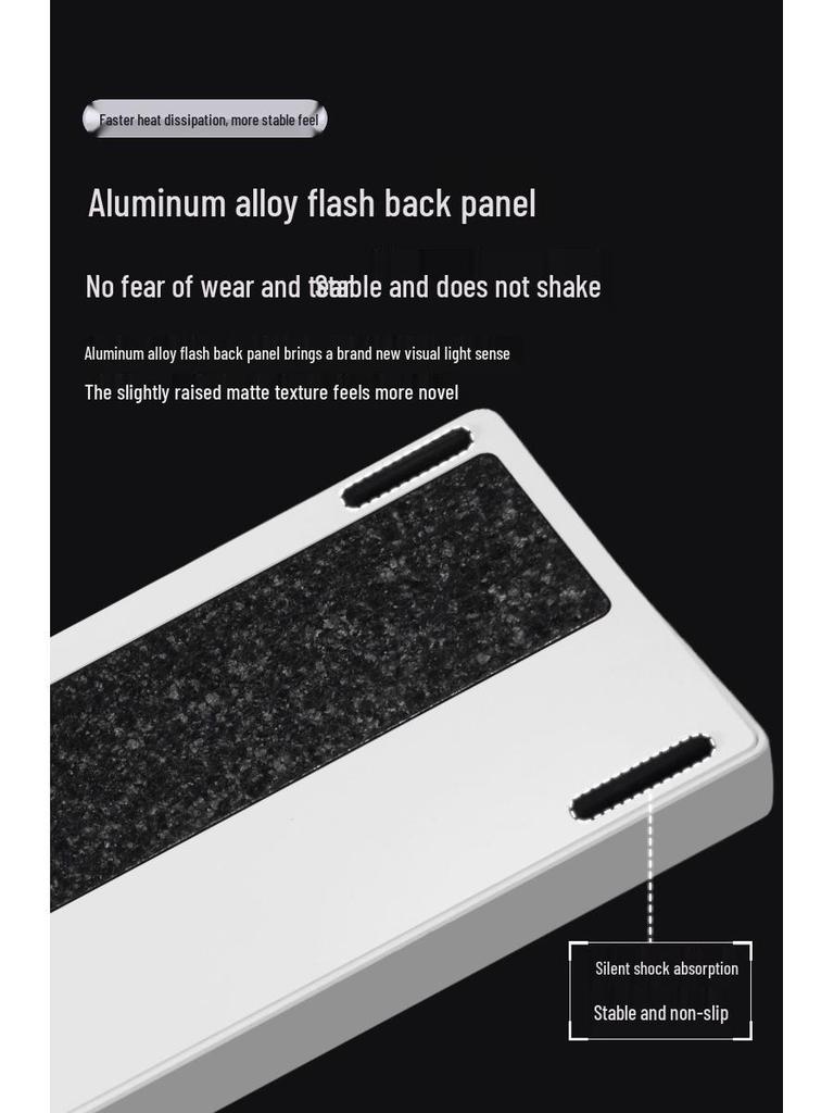 Ultra-Thin Bluetooth Mechanical Keyboard - Three-Axis Design, Office Gasket Structure, PBT Keycaps, Aluminum Build, Portable for Tablets
