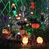 Honeycomb Halloween Hanging Decorations Ghost Spider Pumpkin Witch Bat Paper Honeycomb Centerpieces for Indoor Window Haunted House Decor