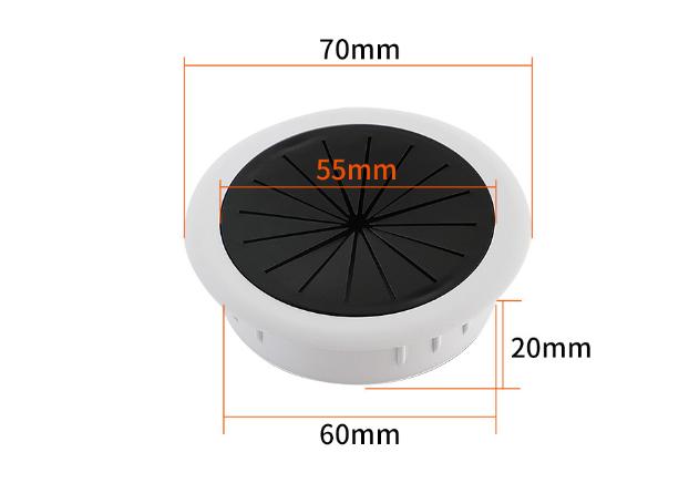 Desk Cord Grommet Wire Hole Cover Flexible Outlet Dust Plug Wire Tidy Rubber Gasket In Desk Table For Home Office Computer