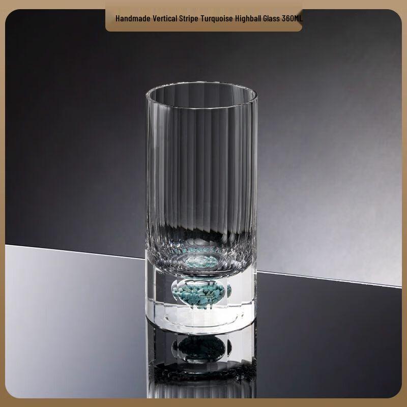 Hand-Carved Thickened Crystal Whiskey Glass
