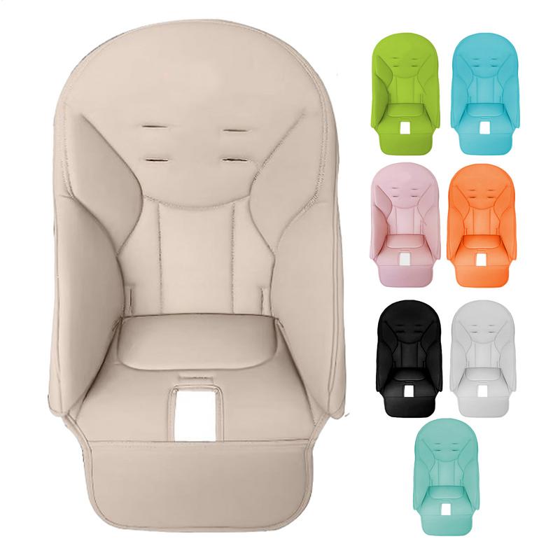 Comfortable PU Leather Padding Cover Kids High Chair Cushion for Feeding Seat High Chair Padded Seat Dining Chair Covers Pad