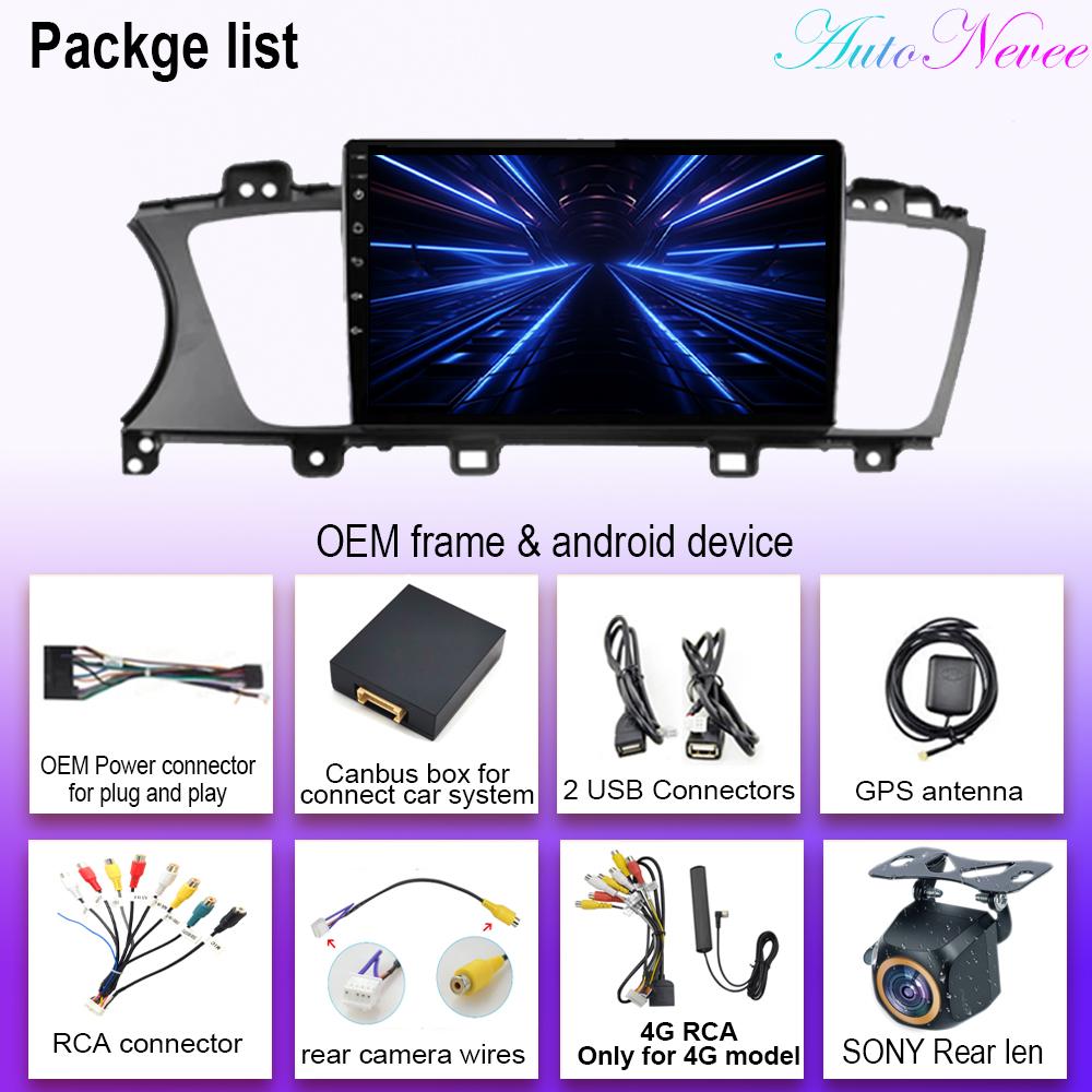 Android 14 For KIA K7 Cadenza 2013 2014 2015 2016 2017 Auto Radio Stereo Carplay Multimedia Video Player Navigation No 2din DVD