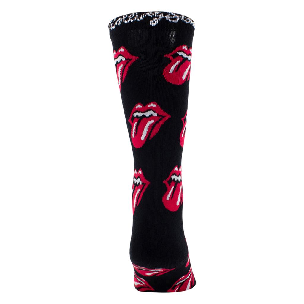 The Rolling Stones Unisex Adult Repeat Logo Crew Socks