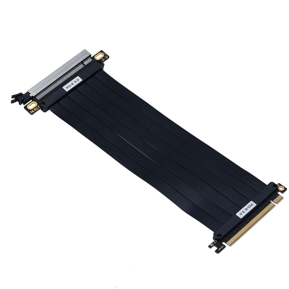 PCIe 3.0 X16 High Speed Flexible Extender Card EMI Shielded PCI Express Gen 3 GPU Extension Cord Graphics Card Extension Cable