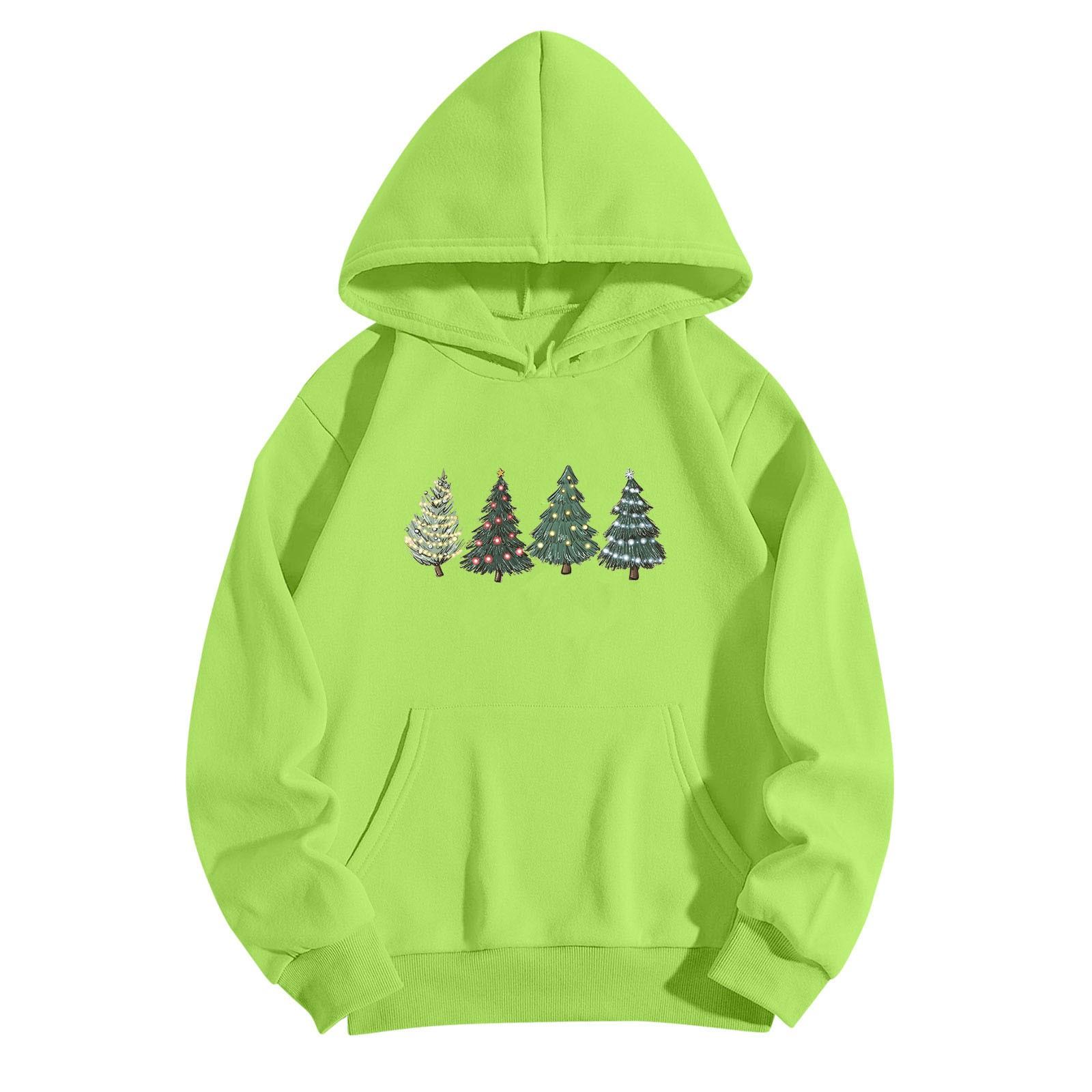 

Женская однотонная толстовка с капюшоном и длинным рукавом с принтом S зелёный