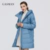 Gasman Chaqueta larga acolchada de invierno para mujer, abrigo grueso para mujer, Parka con capucha, ropa de algodón de marca cálida para mujer, M-180 de invierno 2022