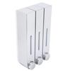 Dispenser a Muro per Sapone Liquido da Doccia Tre Erogatori per Shampoo per Bagno Hotel 6028 Argento