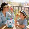 Easter Egg Bucket, Cloth Easter Bunny Basket, Bunny Face Printed Basket, Easter Egg Treasure Bucket With Handle, Party Gift