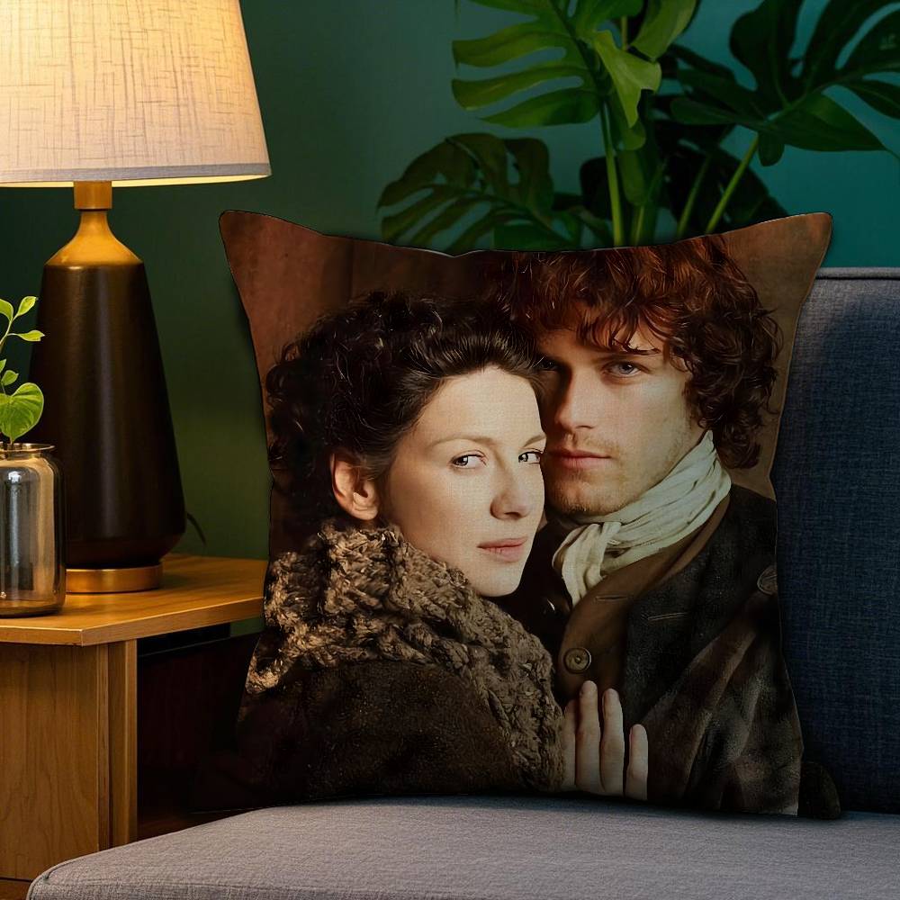 Pillow Case Plush Fabric Soft Double Sided Print TV Series O-Outlander Sofa Cushion Cover Throw Pillow Covers