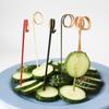 High Quality Bamboo Toothpick Picks Sticks Eco-friendly 100Pcs/bag Skewer Sticks Picks Cocktail Decorative Toothpick