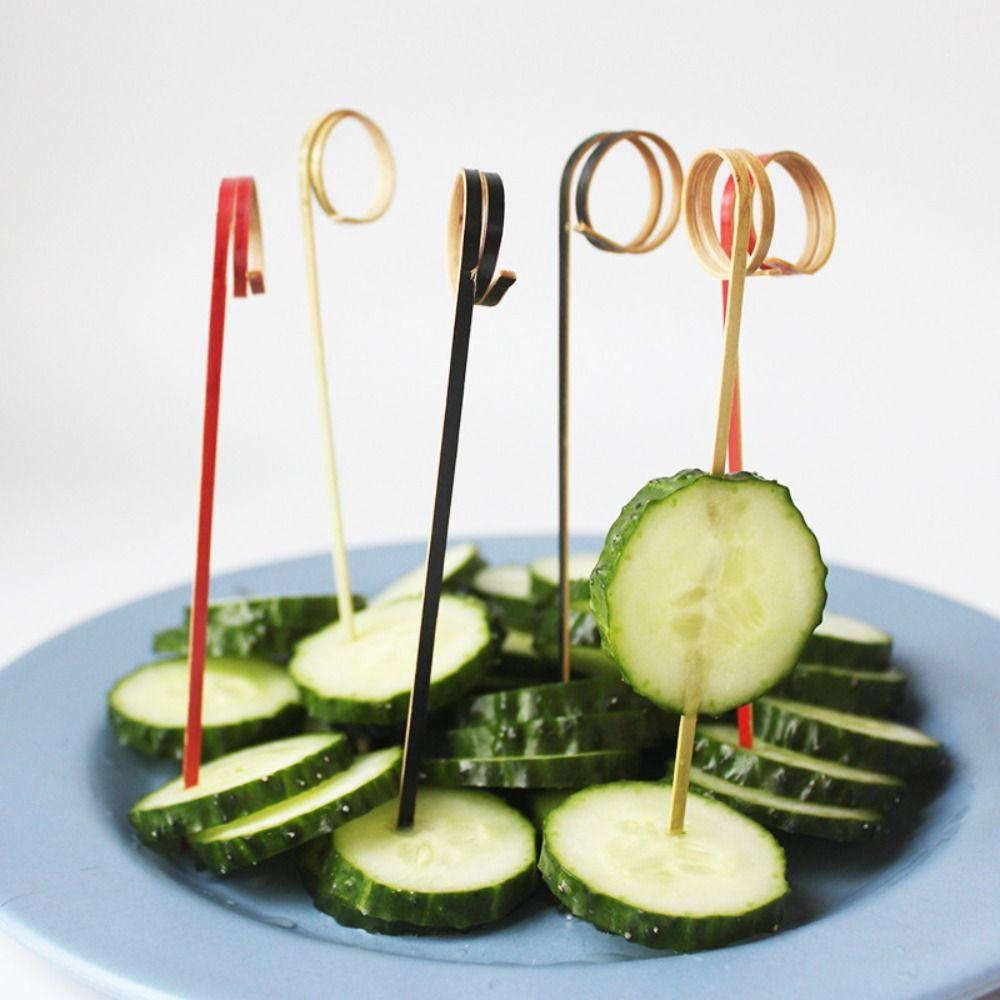 

Bamboo Skewer Sticks Picks Eco-friendly Toothpick New Toothpick Picks Sticks Green-Finger ring