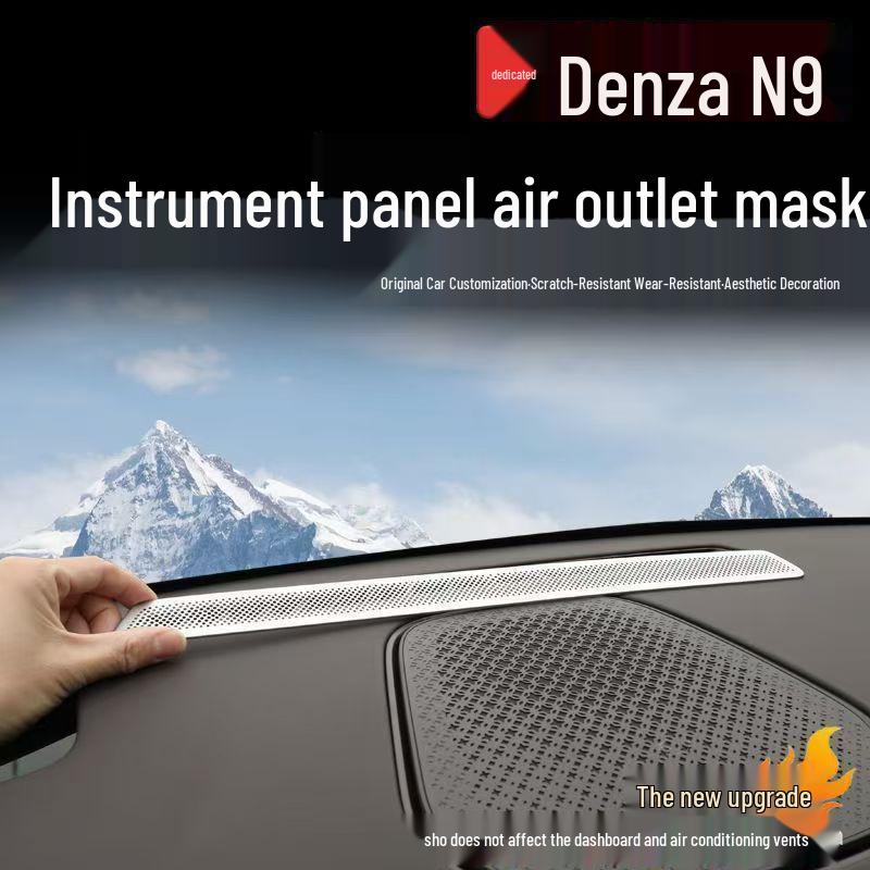 Stainless Steel Dustproof Cover for Denza N9 Instrument Panel & Center Console
