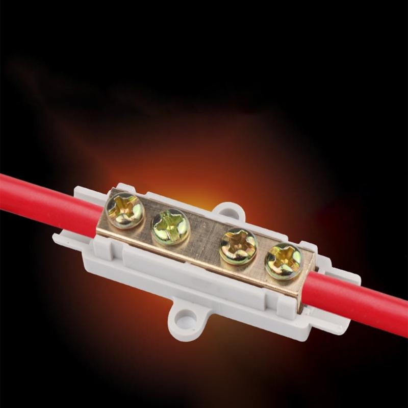 10pcs Quick Splices Connector 1000V 100A Inlines Wire Terminals Block Simple Installation for Ceiling Lamp & Switches Wiring
