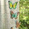 New 3D Metal Butterfly Decor For Outdoor Garden Decoration Animal Miniatures Statues Artwork Inspirational Sculpture Wall Decor
