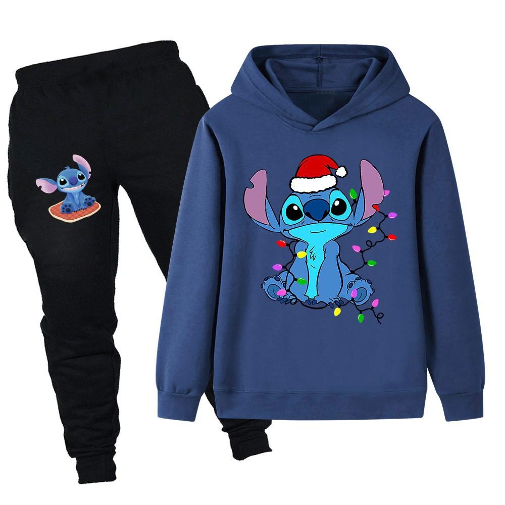 Stitch Printed Kids Set Kids Hoodies Sweater Set PB1109