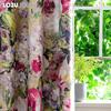 1PC LOZUJOJU 70-80% Blackout Countryside Style Oil Colored Floral Print High-quality Blackout Curtains for Bedroom Living Room Window for Home Decor