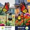 Butterfly Solar Light for Outside Waterproof Metal Pathway Light with Stake for Yard Patio Porch Lawn Decor Birthday Gifts for Women Mom