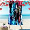 Dynamic Water Blade Artistry Beach Towel Beach Outdoor Camping Seaside Absorbent Bath Towel Quickdrying Swim Towel Comfort Printing Beach Towel