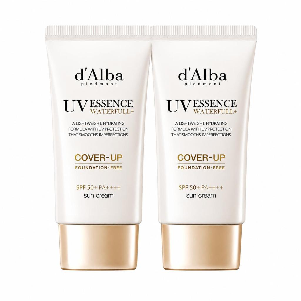 d'Alba Waterfull Tone-Up Sun Cream Natural Cover Beige 50ml (Light / Warm) SPF50+ PA++++ (11 Options)