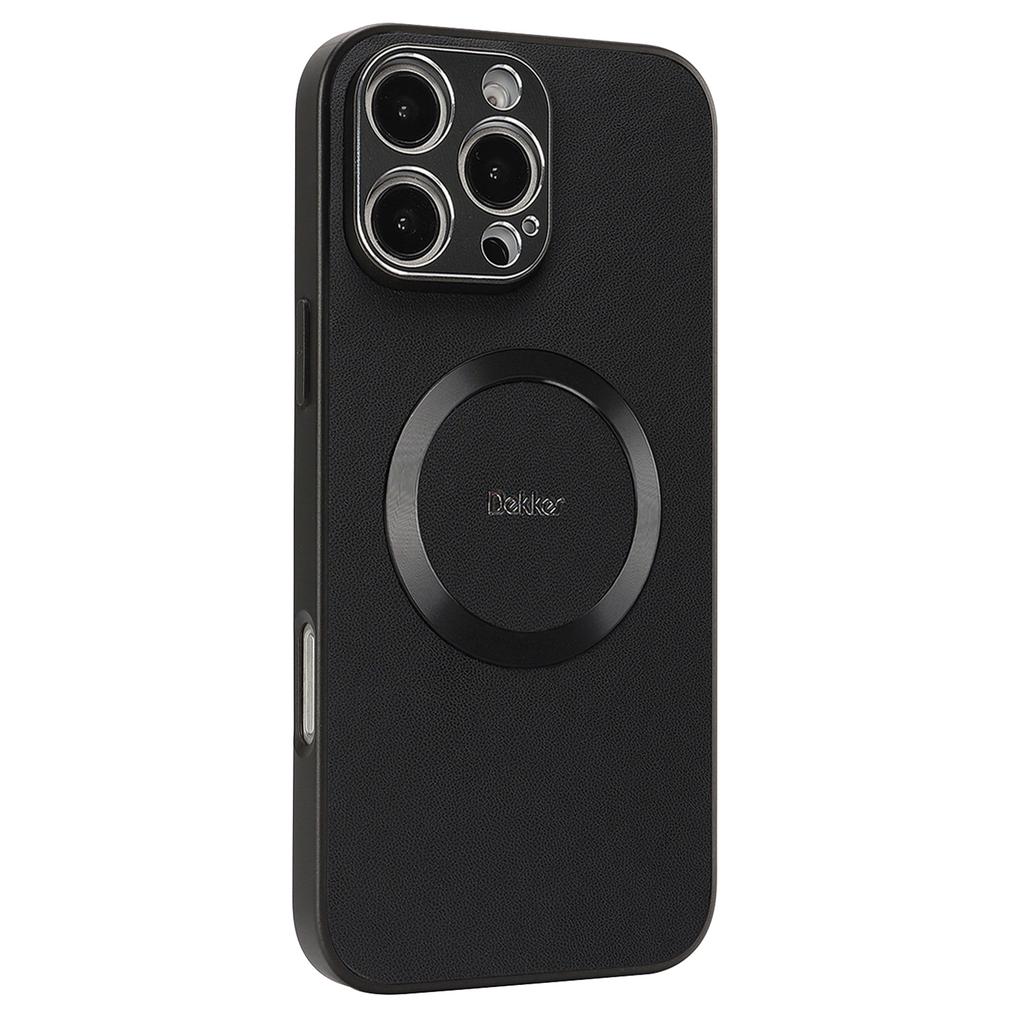 DEKKER For iPhone 16 Pro Case Compatible with MagSafe PU+TPU Phone Back Cover