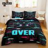 Game Duvet Cover Set Game Contoller Comforter Cover for Kids Boys Teens Player Game Double Queen King Size Polyester Bedding Set