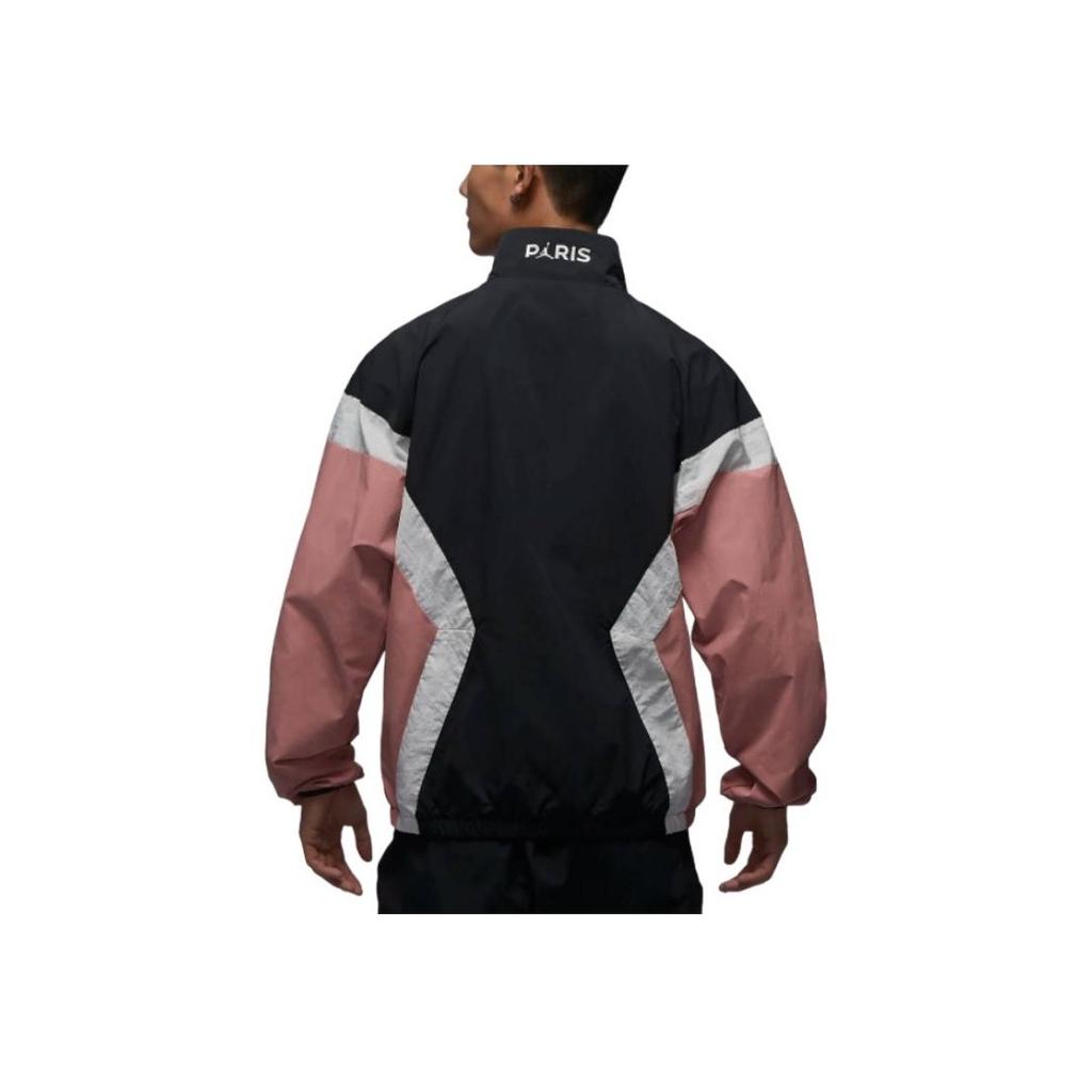 Jordan Paris Saint-Germain FW24 Anthem Comfortable Fashion Zip American Vintage Jacket Men Jacket Rust-Pink Dark-Grey Sail-White FV7741-685