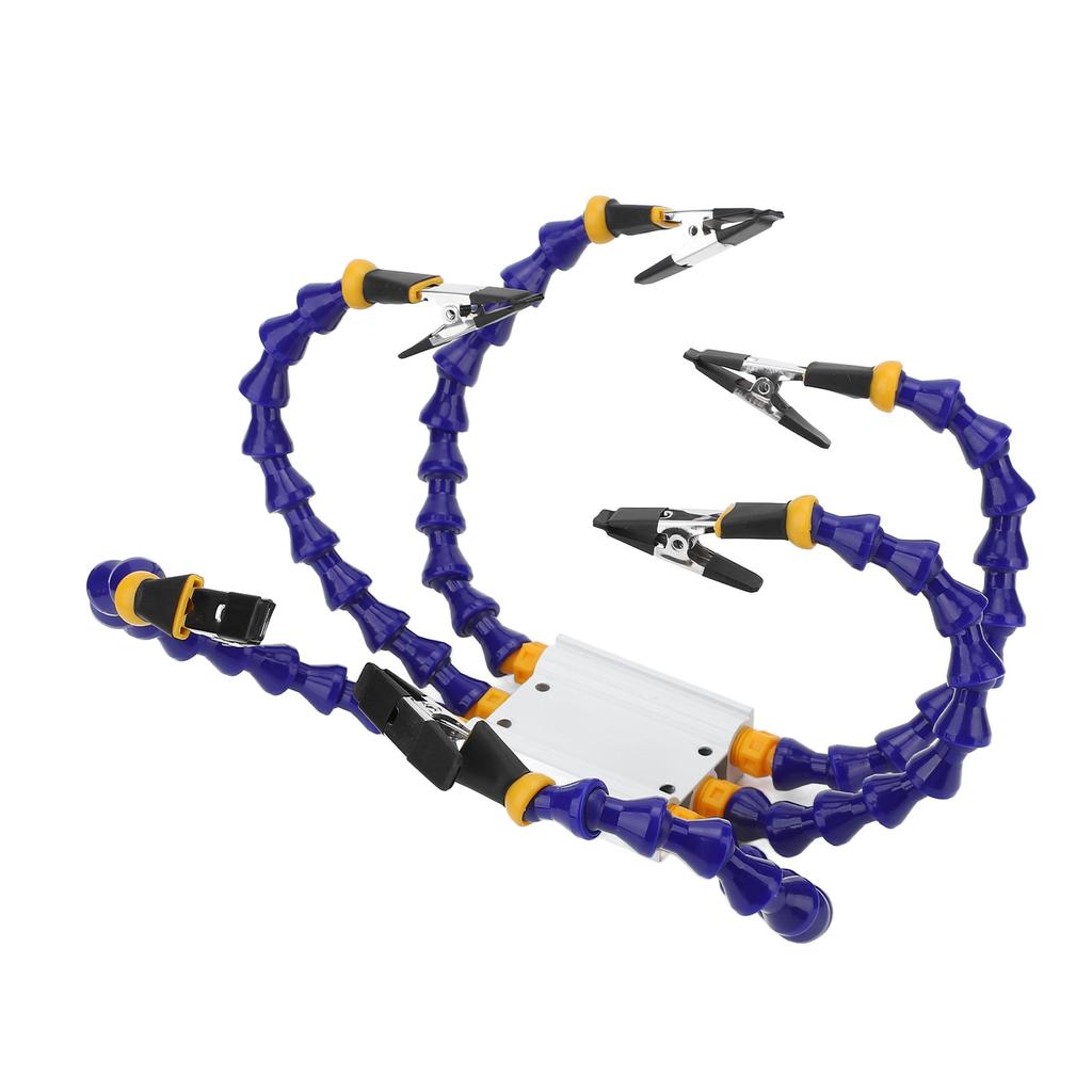 Soldering Helping Hands ABS Flexible Arm Aluminum Alloy Base Third Hand Soldering Tool with