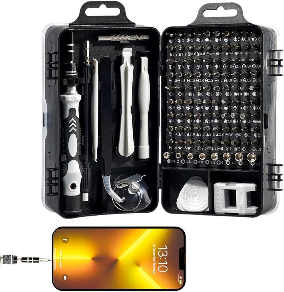 PRECISION SCREWDRIVER SET SCREWDRIVER BITS 115in1 Magnetic Screwdrivers