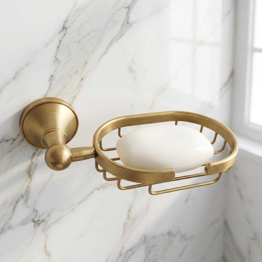 Copper Soap Holder Self Draining Soap Tray Modern Soap Dish  Home Hotel