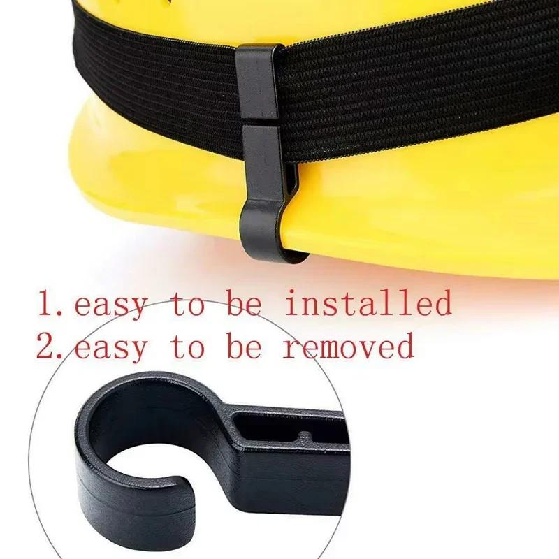 4-20 Pieces Helmet Headlight Hooks - Black ABS Plastic Headlamp Clips for Various  Hard Hat, Working Secure Helmet Accessories