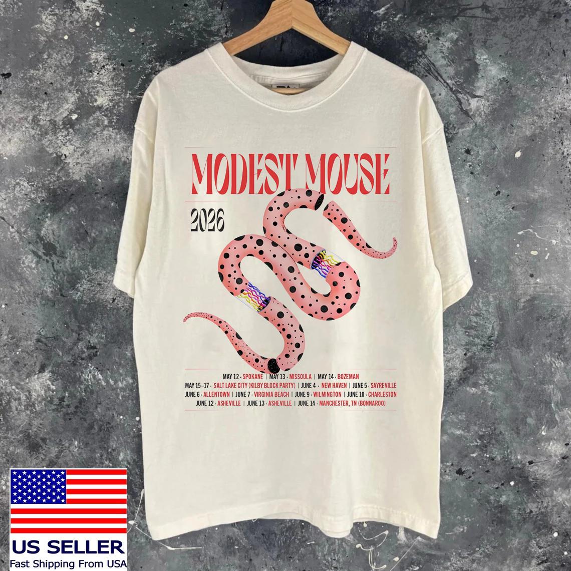 Modest Mouse On Tour 2026 T Shirt Full Size S-5XL M