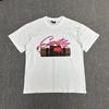 Unisex Streetwear Oversized Cotton Tee With Geometric Print Loose Fit Short Sleeve T-Shirt Men Women