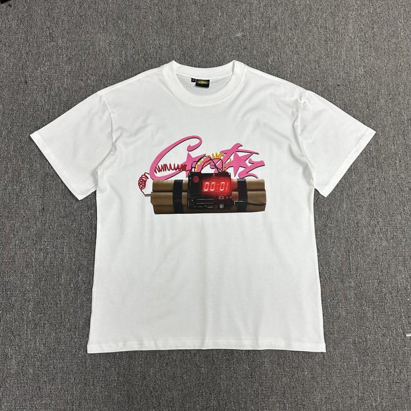 Unisex Streetwear Oversized Cotton Tee With Geometric Print Loose Fit Short Sleeve T-Shirt Men Women