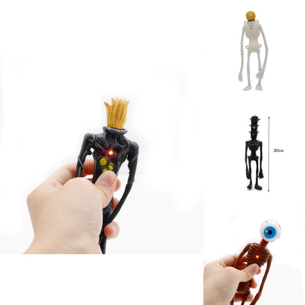 Zářící postavičky Siren Head 4ks PVC sběratelské předměty pro dětskou ozdobu dárek