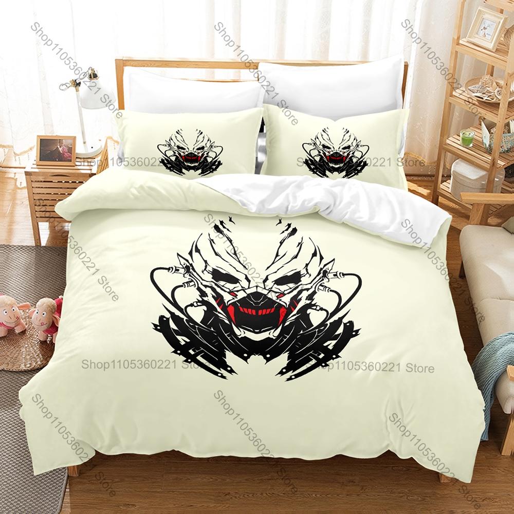 Code Vein Revenant Warriors Post-apocalyptic Dark Souls-like Anime Game HD Print Bedding Set Duvet Cover + 2 Pillowcases Gamer