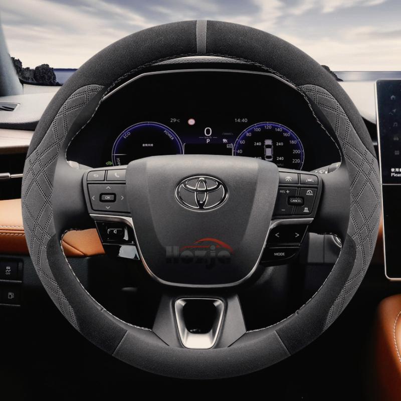 Suede Car Steering Wheel Cover for Toyota Camry Corolla RAV4 Highlander GR86 Signia  2024 2025 Accessories