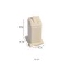 Jinsky Beige Custom Modern Adjustable Recyclable Jewelry Display Set Microfiber Bust Stand Necklace Earring Ring Holder Counter