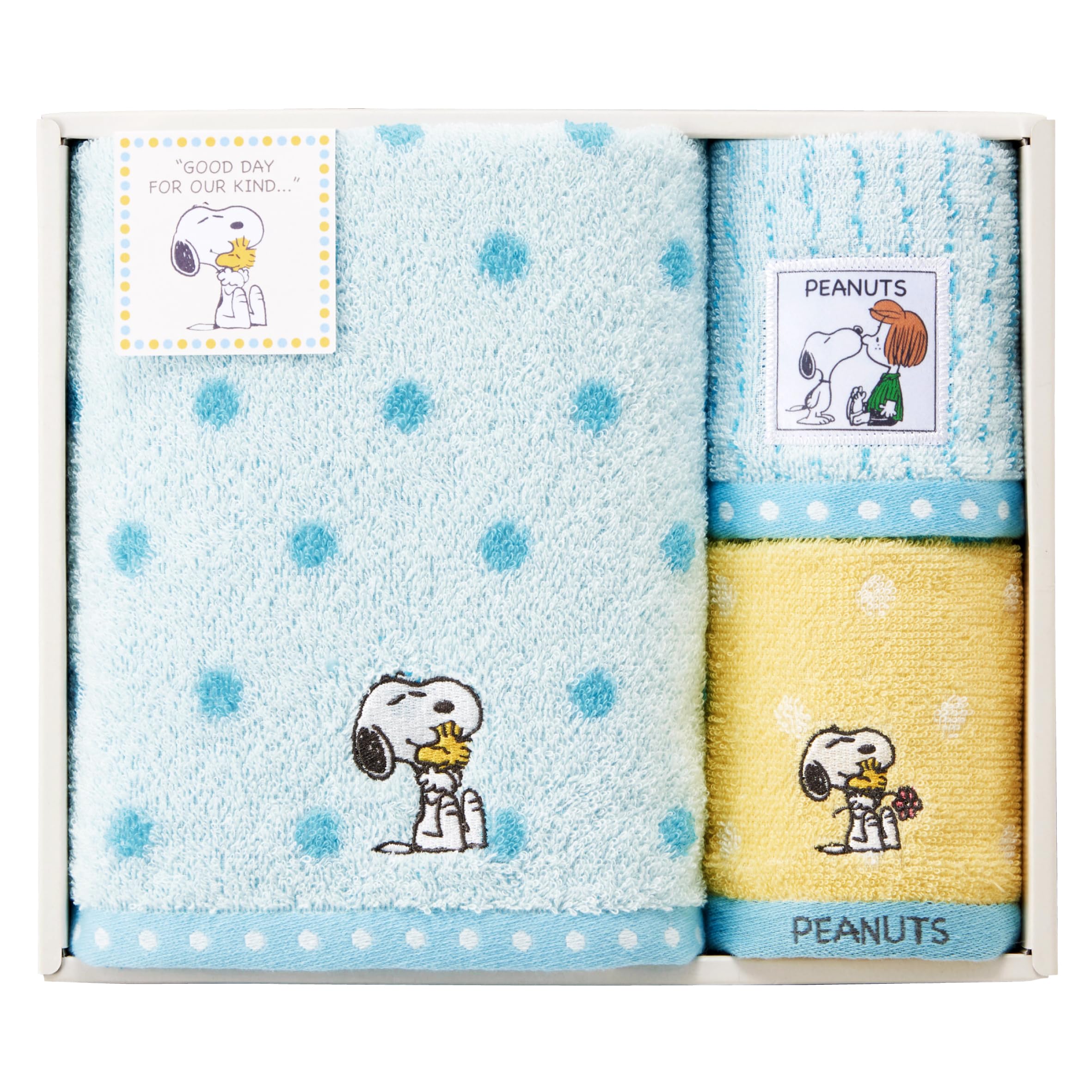 

Nishikawa Snoopy Gift Towel Set 34X69cm Washable Hug Kiss Present Gift Gift Gift PEANUTS PN4651 Gift HUG Multi TT84403054