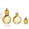 10Ml Portable Essential Oil Roller Bottle Gold Crown Shape Perfume Bottles