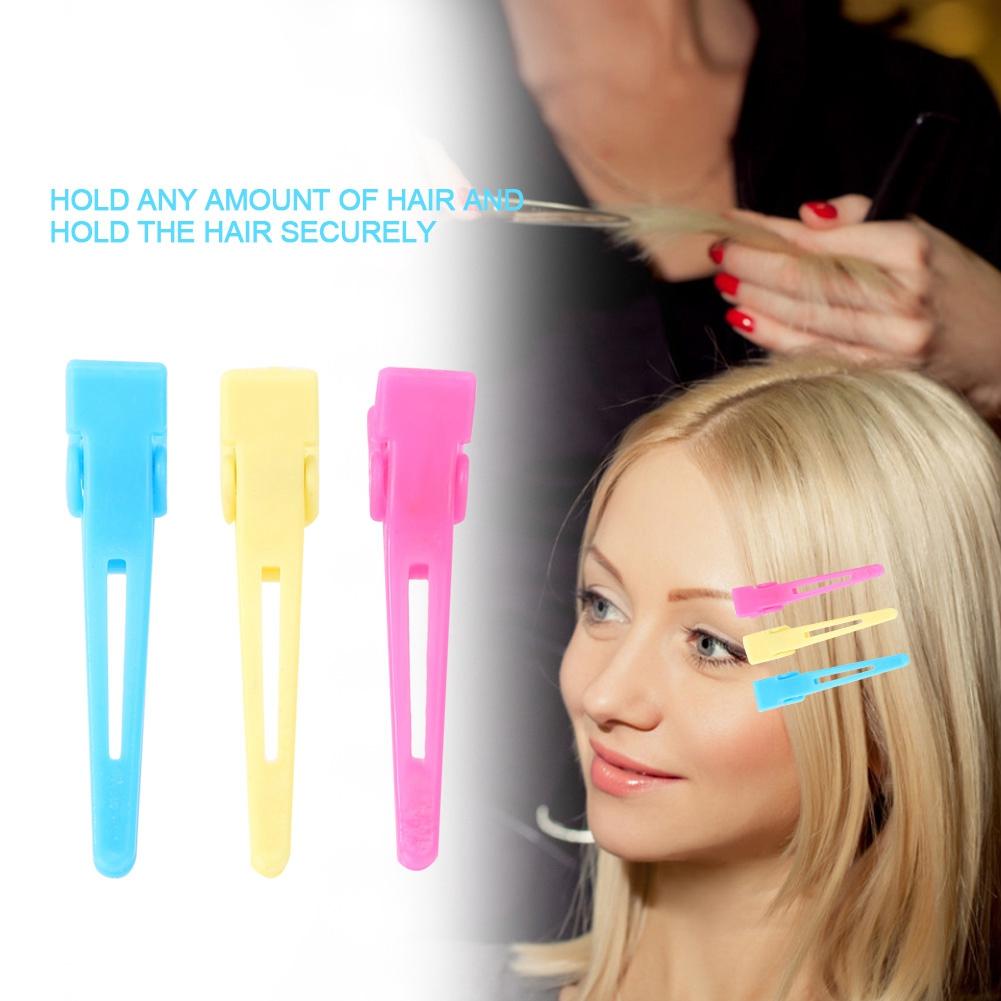 60Pcs/Pack Salon Hair Clip Colorful Barrette Hairpin for Hair Dyeing Haircut Styling
