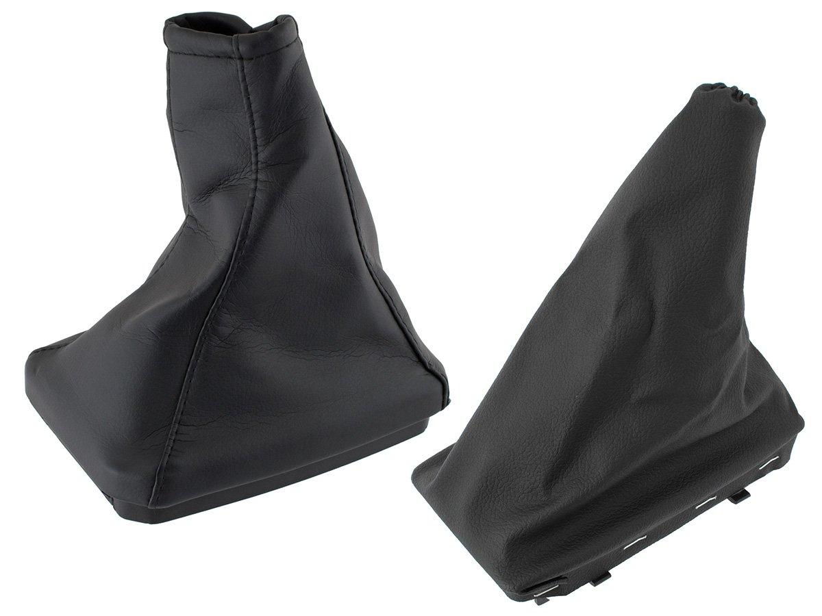 Opel Corsa C 00-06 gear shift boot + BLACK frame + handbrake boot + BLACK frame 2 pcs SET