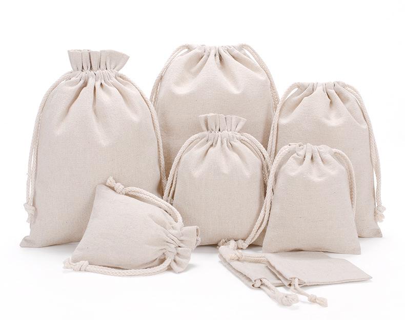 Cotton Linen Drawstring Bag – Custom Hemp Cloth Gift Packaging Bag