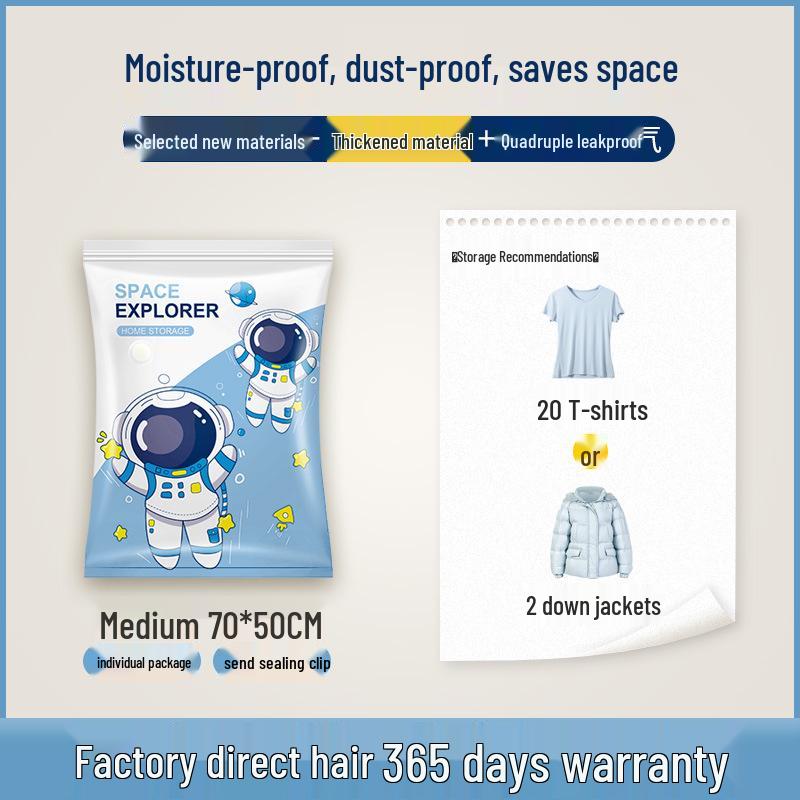 Vacuum Storage Bags for Quilts, Clothing, and Down Jackets
