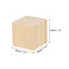 12/30/50/100pcs Unfinished Wooden Blocks Natural Wood Cube Square Wood Blocks for DIY Craft Art Project Making 0.6/1.4/2 Inch